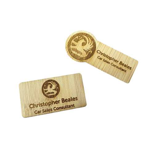 Bamboo Name Badge